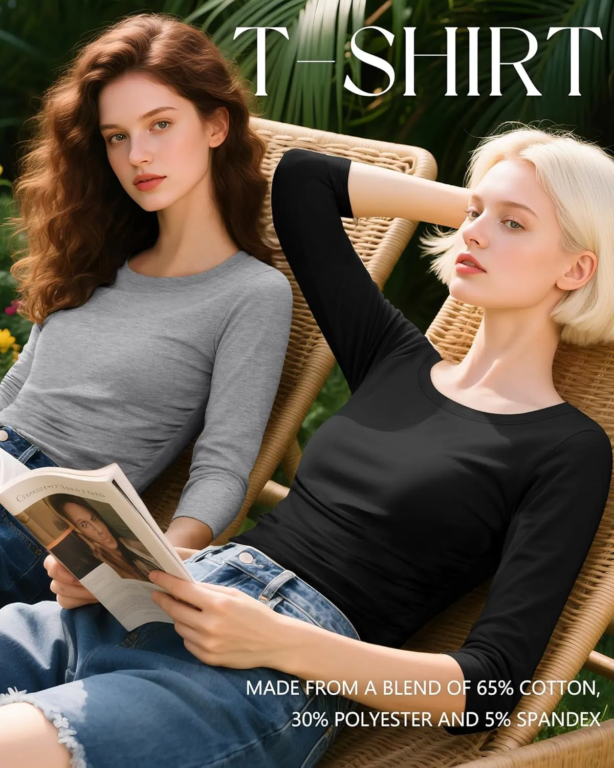 3 Pack Women's 3/4 Sleeve Shirts Slim Fit Side Ruched Tops Cotton Basic Crewneck Going Out Tees Y2k Outfits
