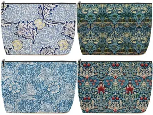 4 Pieces Makeup Bag Classic Flower Botanical Floral Washable Skincare Bag Travel Toiletry Bag Makeup Pouch Cosmetic Bag Birthday Friendship Gifts for Women Supervisor Friends Bestie Coworker Manager