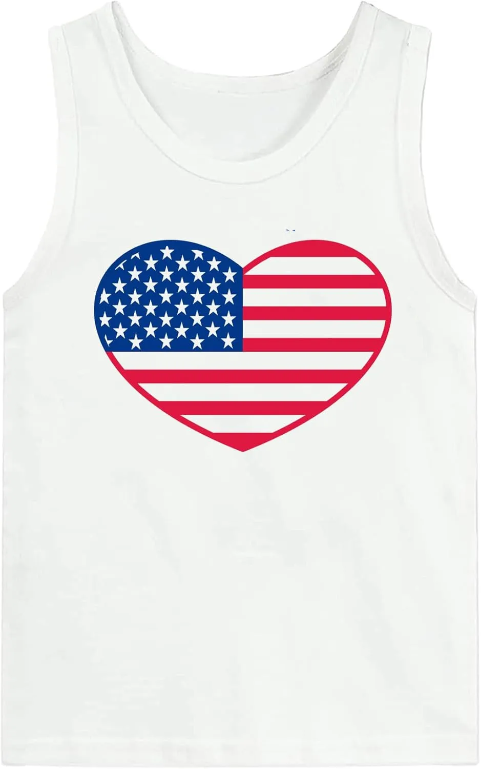 4th of July Tank Tops Boys Girls American Flag Shirts Kids Patriotic USA T-Shirt Cotton Sleeveless Tees Tops 1-7T