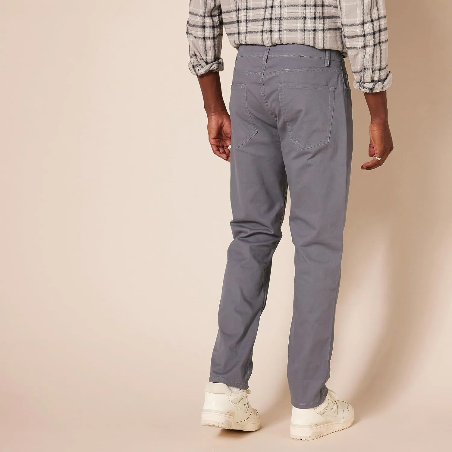 Amazon Essentials Men's Athletic-Fit Pants, 5-Pocket Stretch Twill Work, Big & Tall