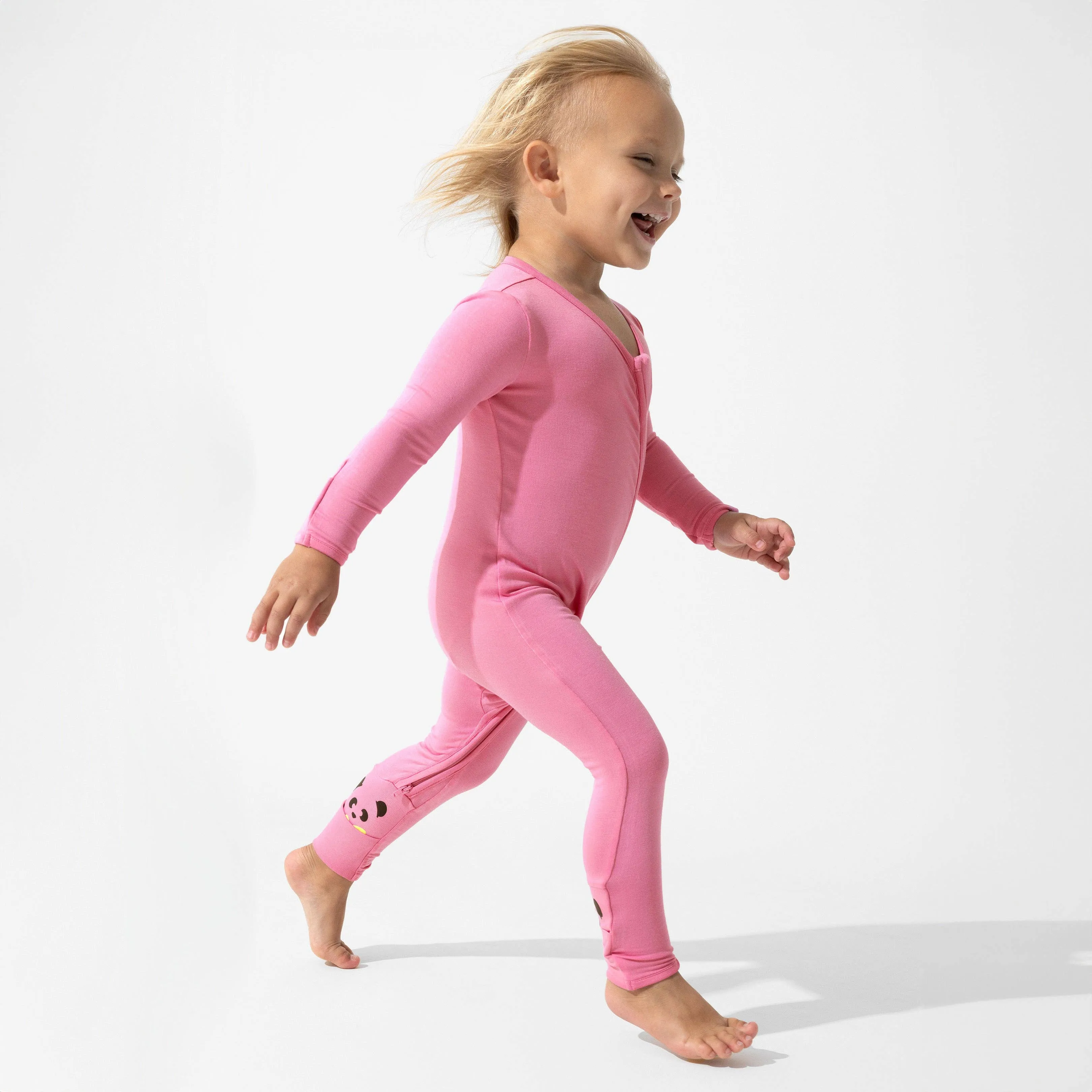 Bamboo Convertible Footie - Bubblegum Pink