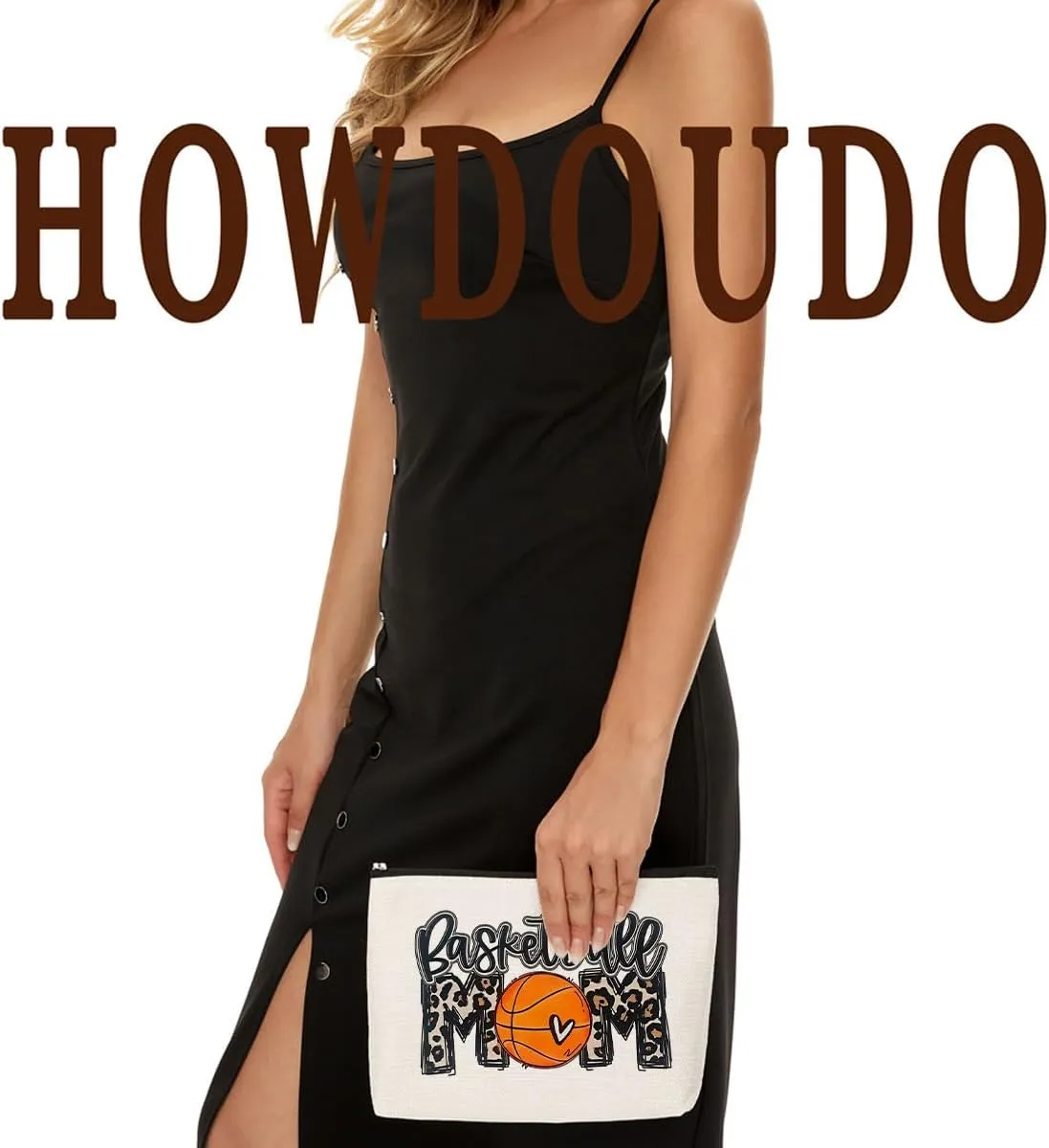 Basketball Gifts Mom Gifts Makeup Bag Toiletry Travel Bag Cosmetic Bag for Mom Women Basketball Momma Coach Lovers Mama Her Friend Basketball Party Favors Christmas Mothers Day Birthday Gifts