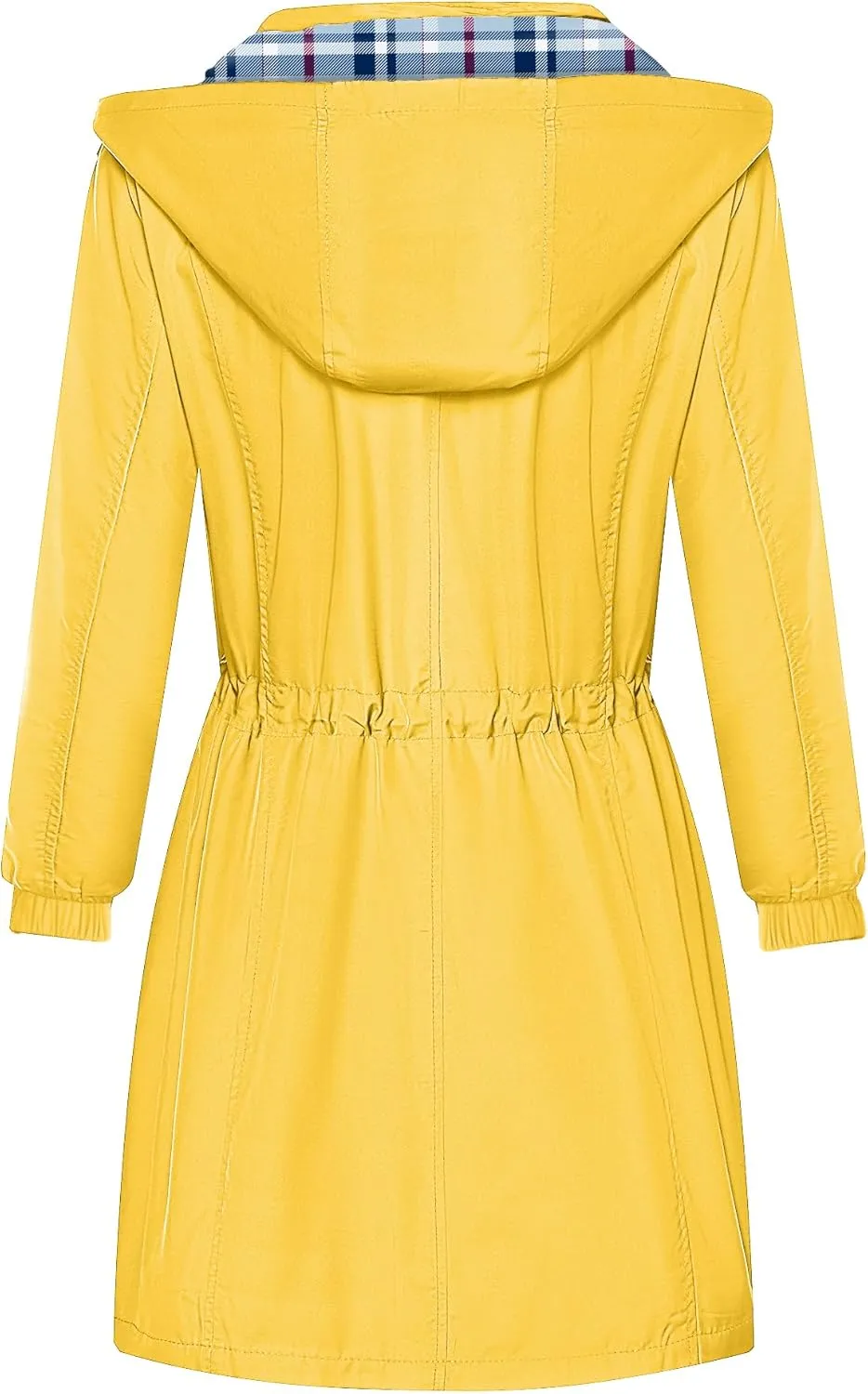 BBX Lephsnt Rain Coats for Women Waterproof Rain Jacket Lightweight Windbreaker Outdoor Hooded Trench Coat