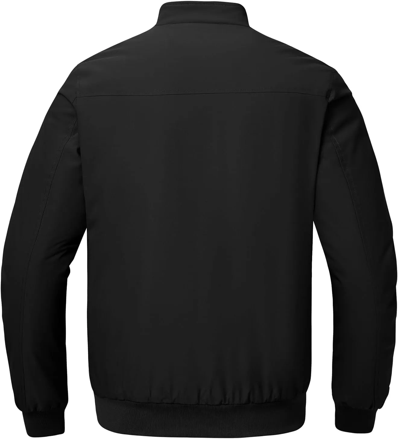 BGOWATU Men's Jacket Insulated Fall Winter jacket Zip Up Windproof Quilted Bomber Jackets Casual Warm Padded Coats
