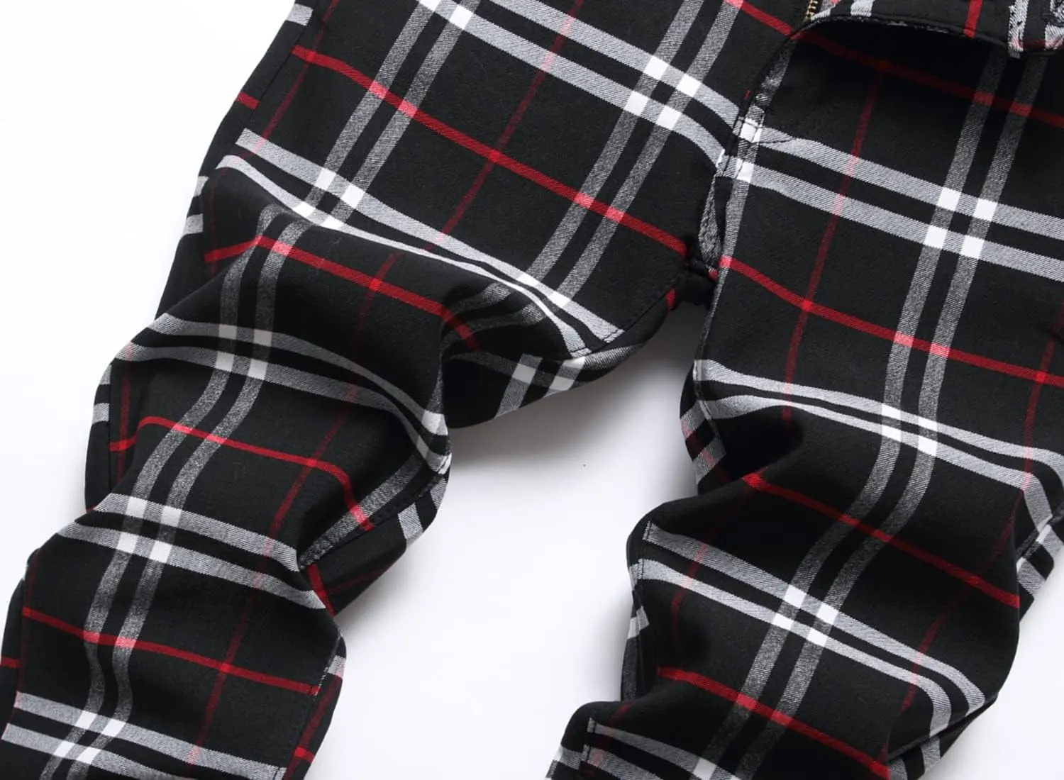 Boy's Khaki Chino Pants School Uniform Dress Plaid Skinny Fit Stretch Fashion Comfy Pants