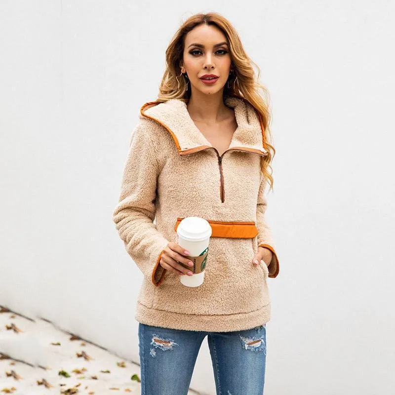 BrideLily Going out Regular Hooded Fur Coats