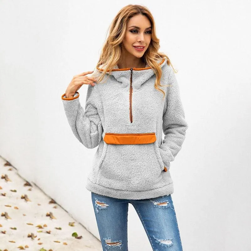 BrideLily Going out Regular Hooded Fur Coats