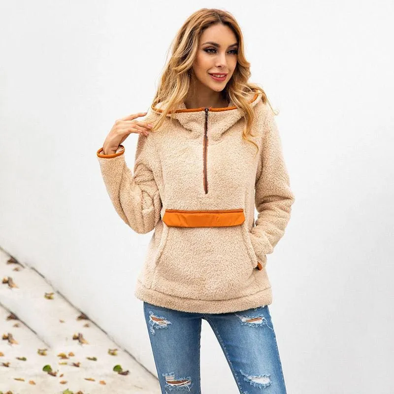 BrideLily Going out Regular Hooded Fur Coats
