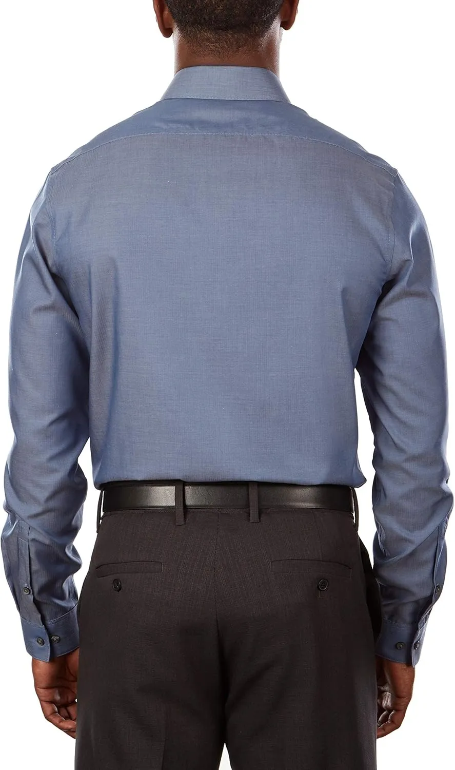 Calvin Klein Men's Slim Fit Non-Iron Herringbone Dress Shirt
