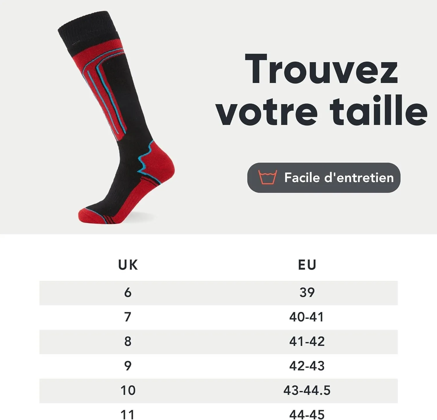 Chaussettes de Ski Thermiques (Lot de 4) pour Hommes et Femmes - Fitnessterapy