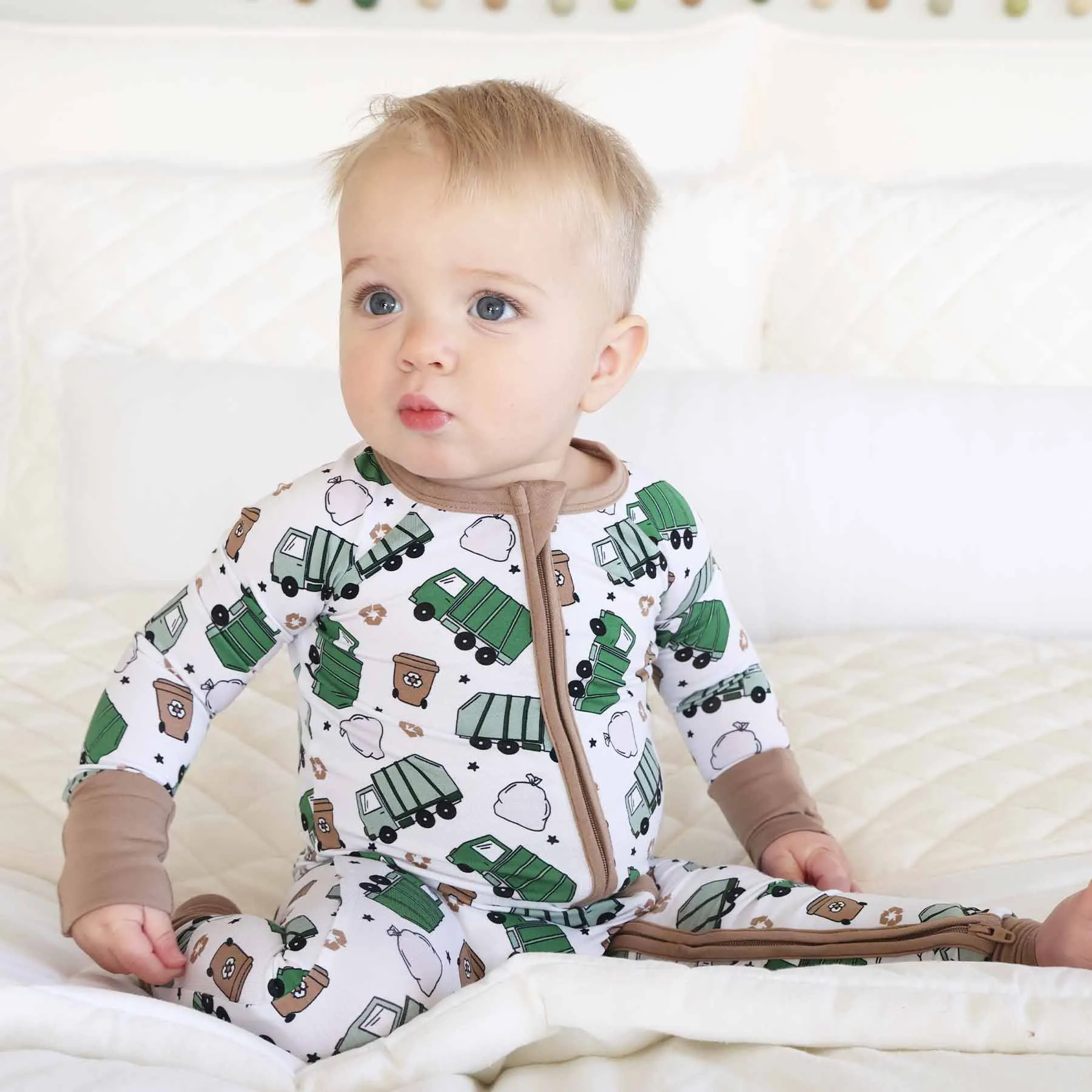 Clean Up Crew Convertible Zip Romper