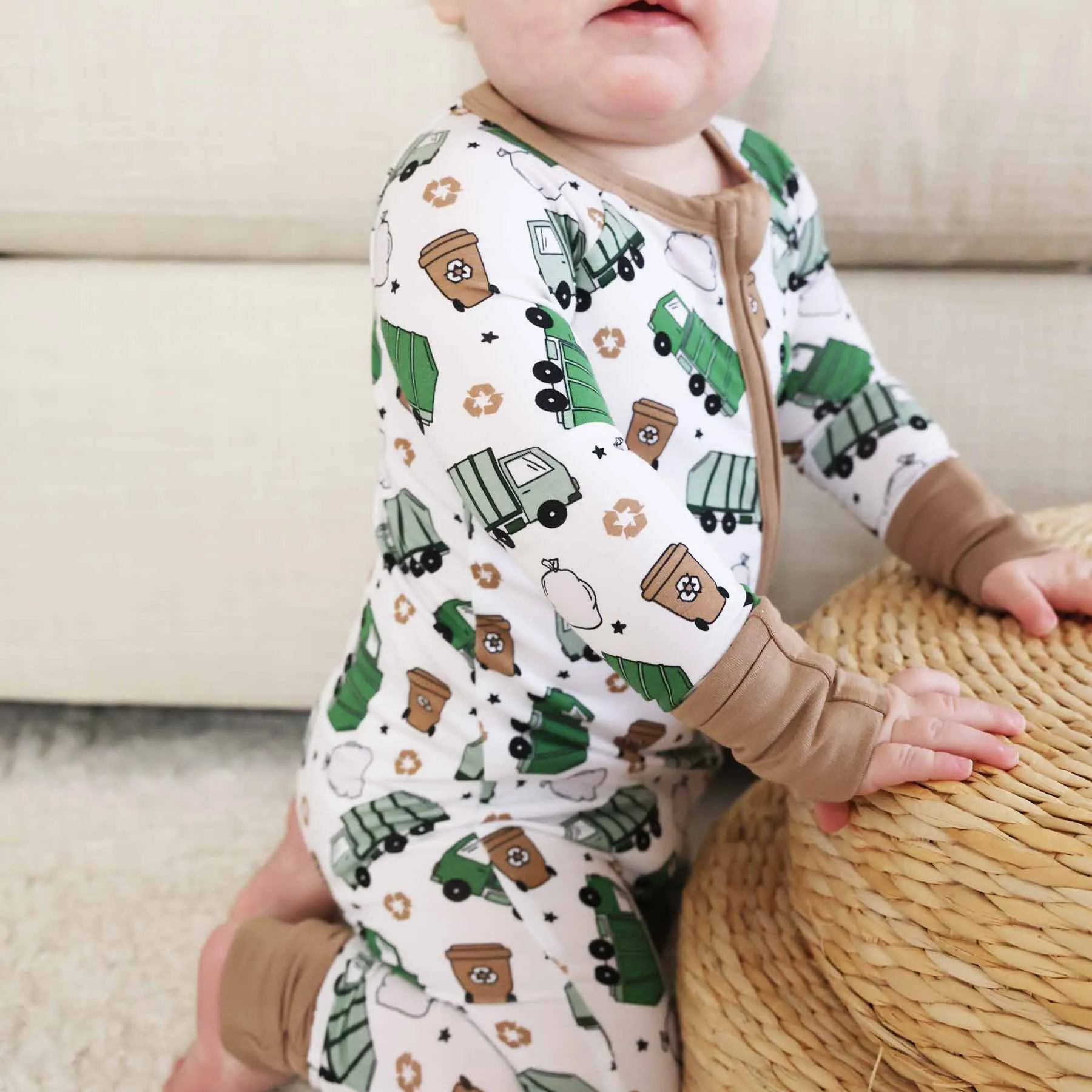Clean Up Crew Convertible Zip Romper