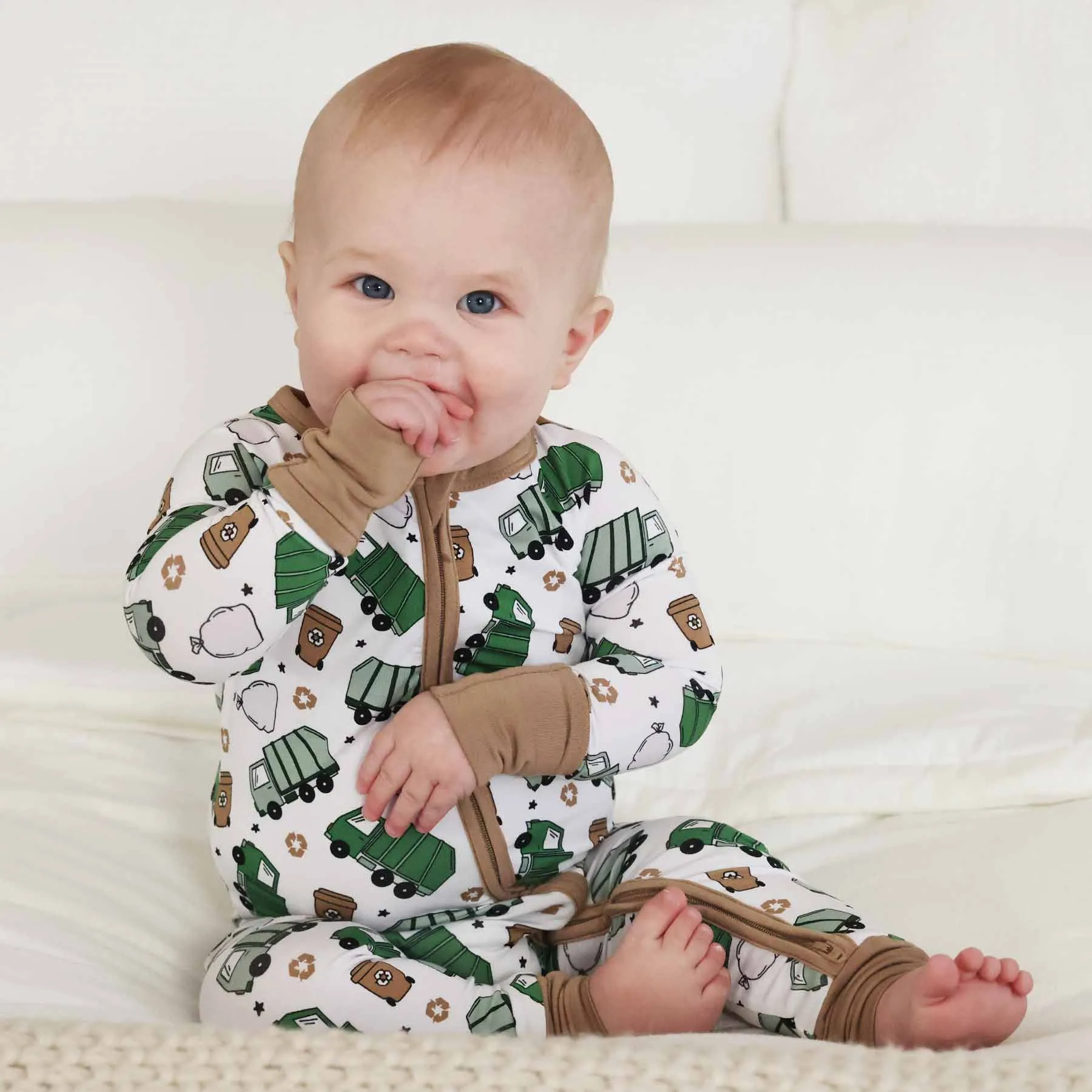 Clean Up Crew Convertible Zip Romper