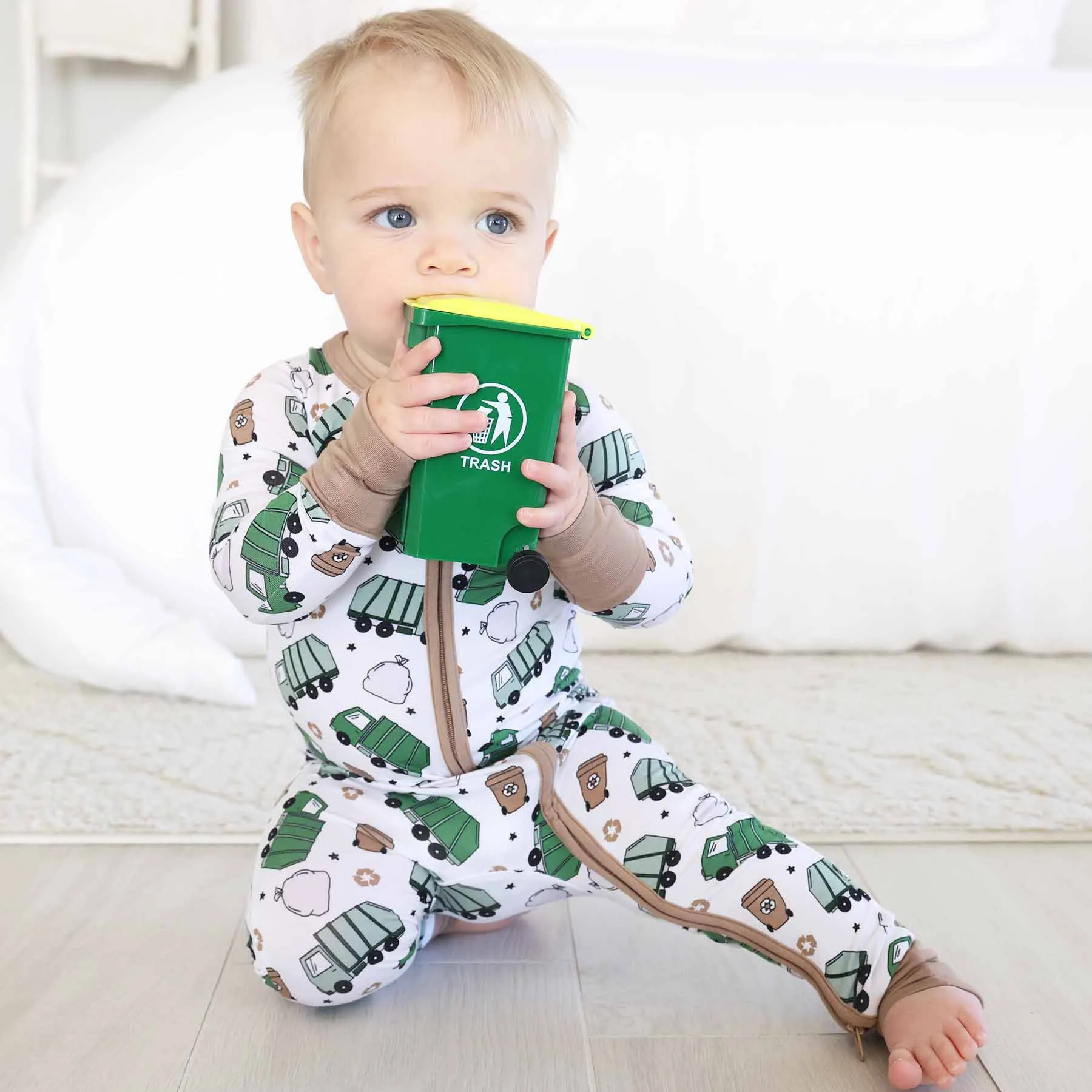 Clean Up Crew Convertible Zip Romper