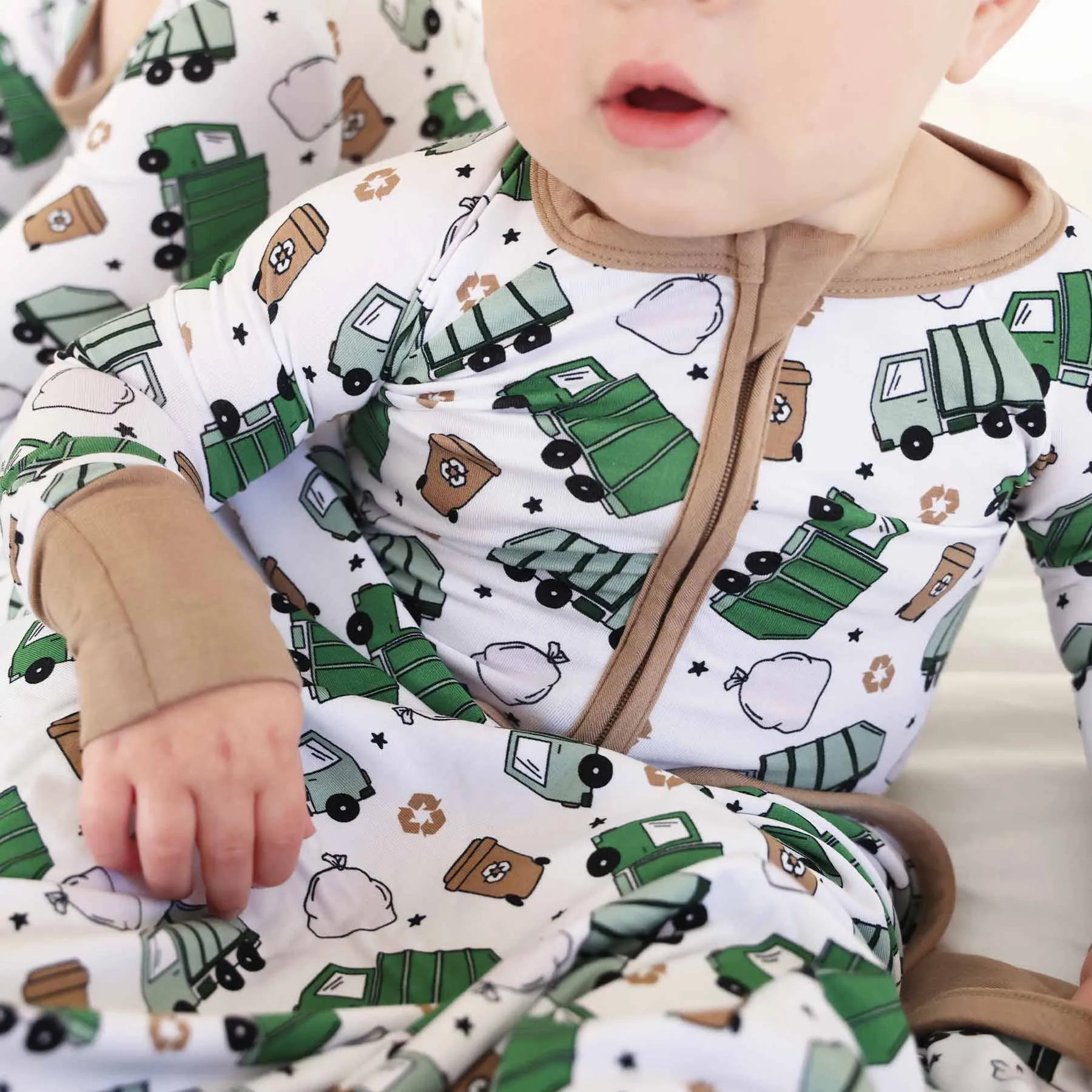 Clean Up Crew Convertible Zip Romper