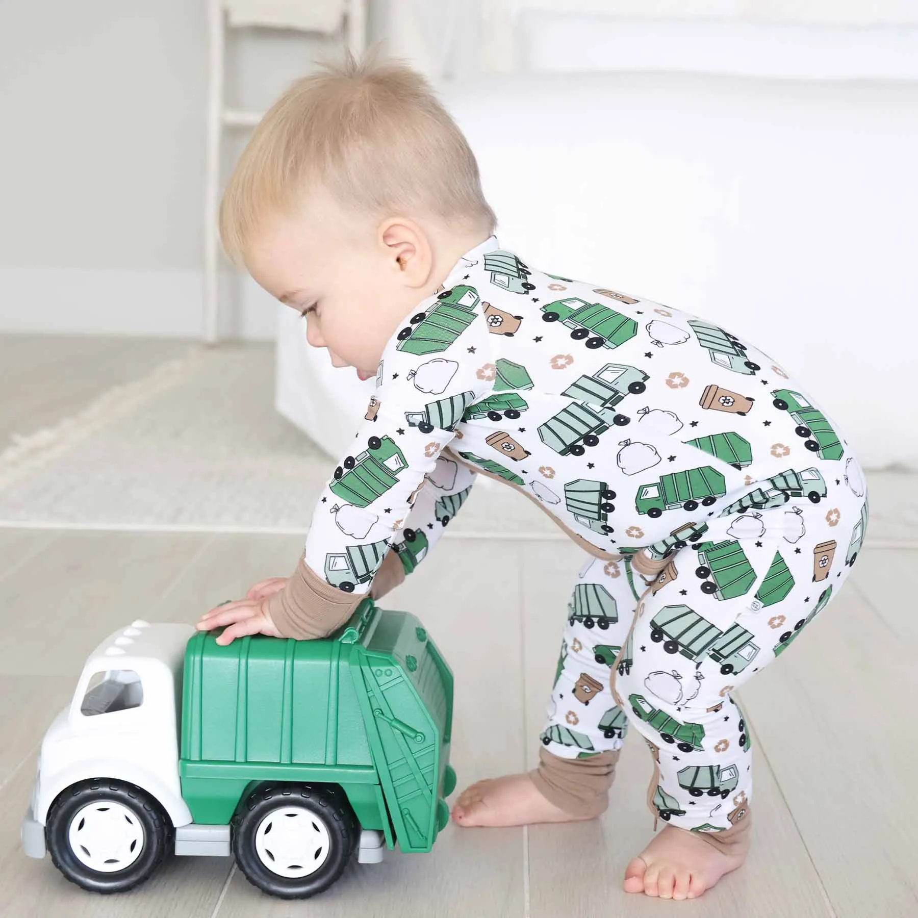 Clean Up Crew Convertible Zip Romper
