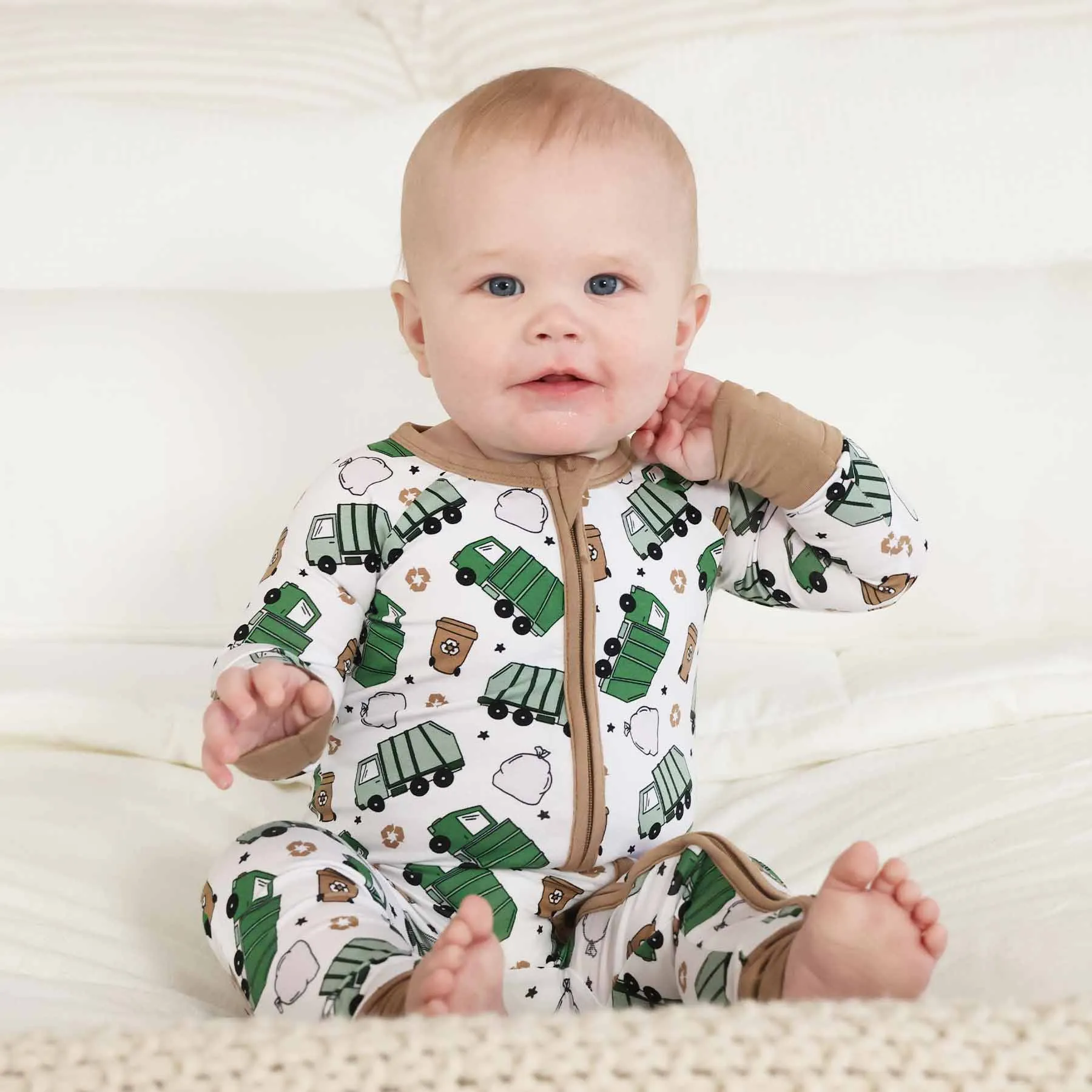 Clean Up Crew Convertible Zip Romper