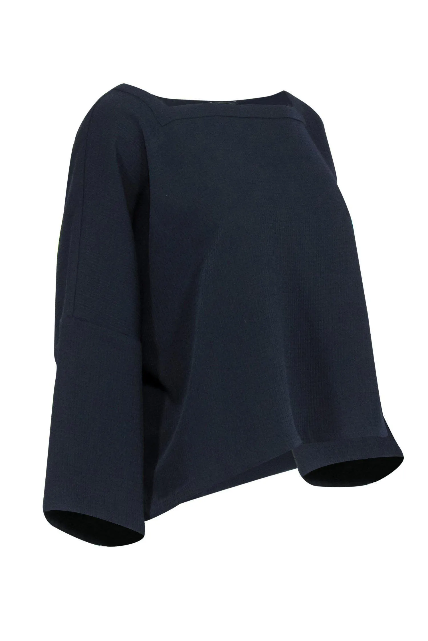 Club Monaco - Navy Square Neckline Dolman Sleeve Top Sz M