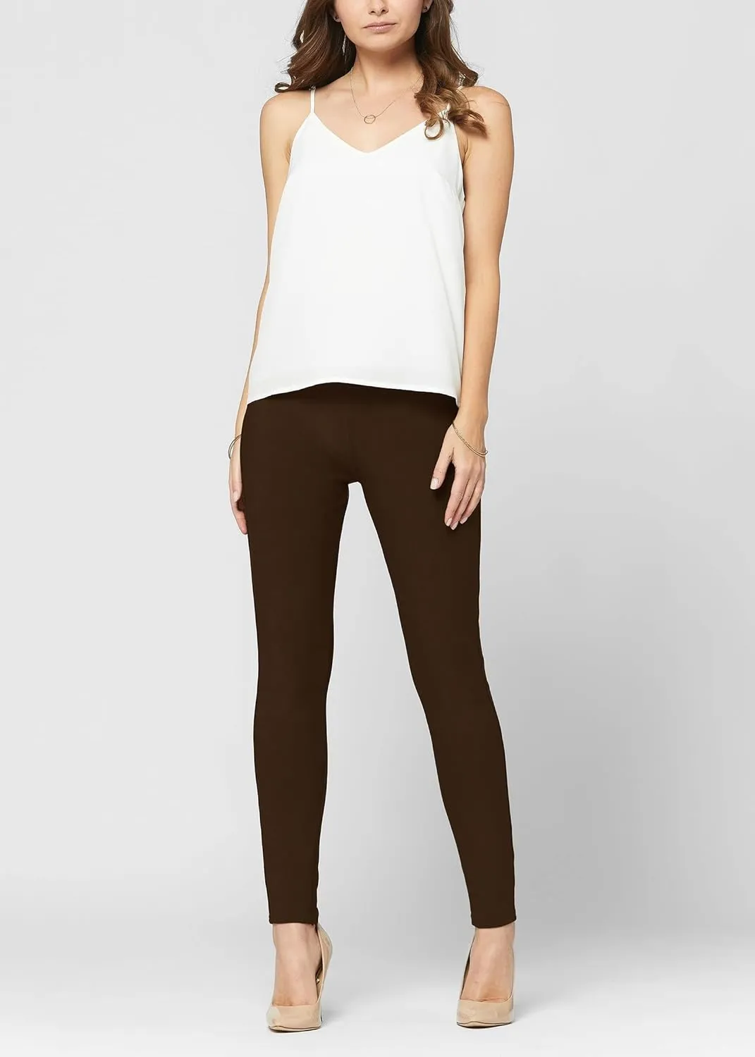 Conceited Stretch Ponte Pants for Women - Dressy Leggings - High Waist Shaping Butt Lifting