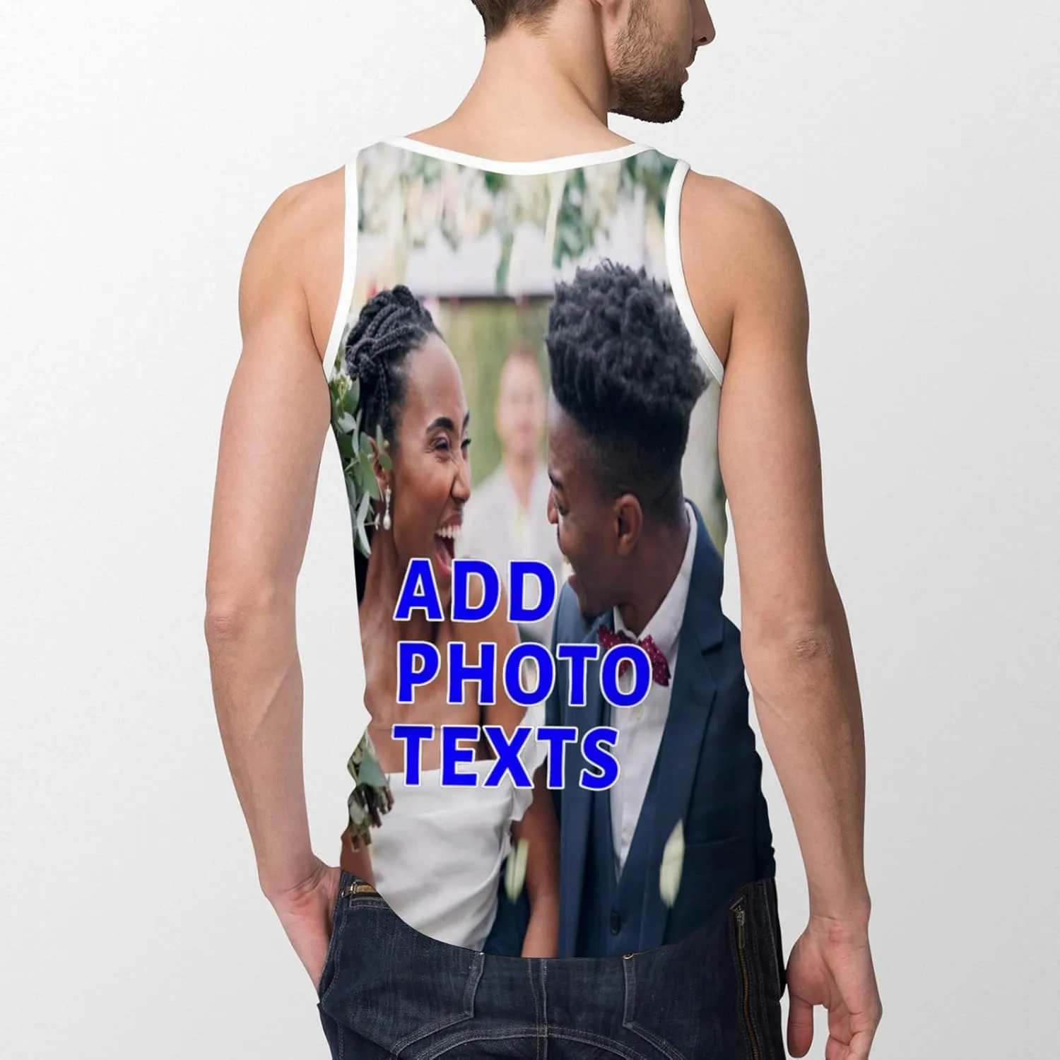 Custom Tank Tops Design Your Own Tank Tops All Over Print Sleeveless Shirts Personalized Photo Text Vest Tees for Men Women