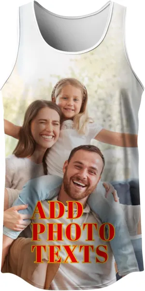 Custom Tank Tops Design Your Own Tank Tops All Over Print Sleeveless Shirts Personalized Photo Text Vest Tees for Men Women