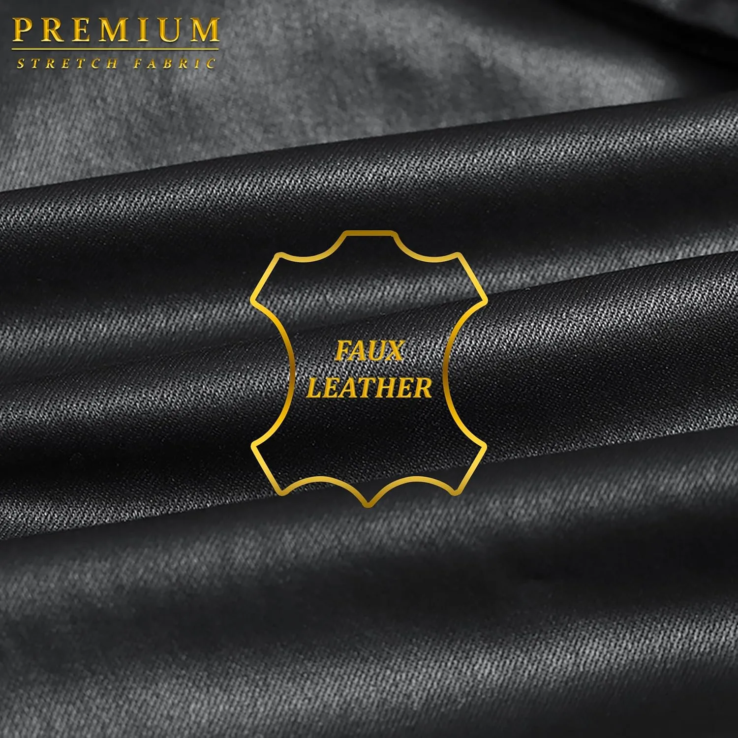 Ethanol Mens Slim Fit Ethanol Stretch Fashion Casual Faux Leather Pants