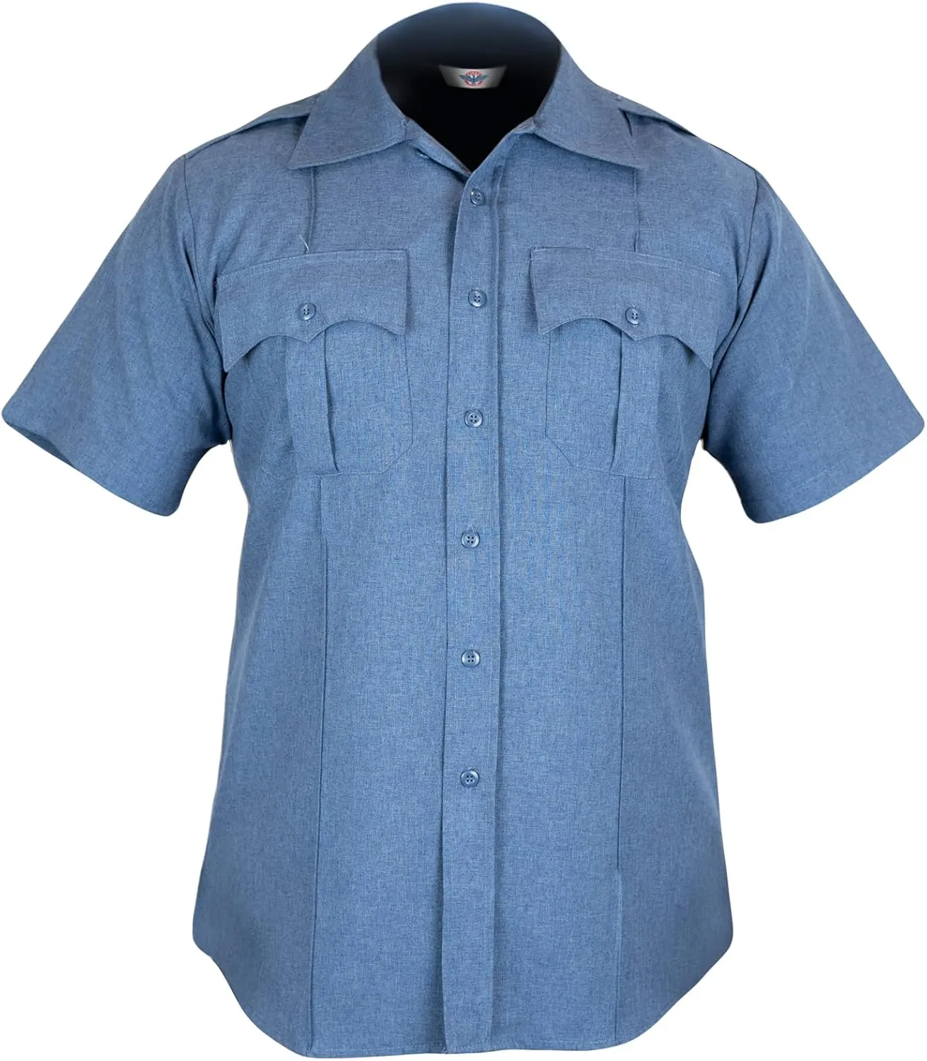 First Class 100% Polyester Short Sleeve Men's Uniform Shirt White