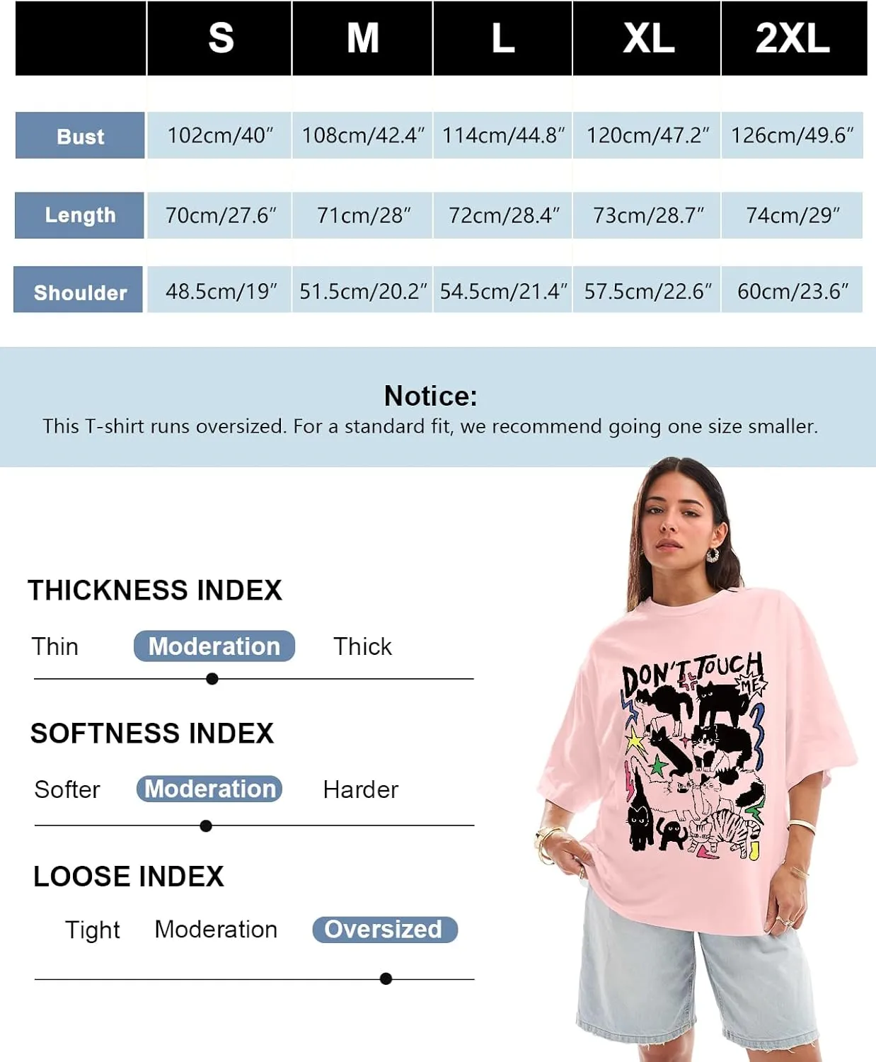 Flafens Oversized Tshirts for Women - Graphic T Shirt Loose Tees Crewneck Sleeve Top Cute Fashion Summer Pattern Print Tops