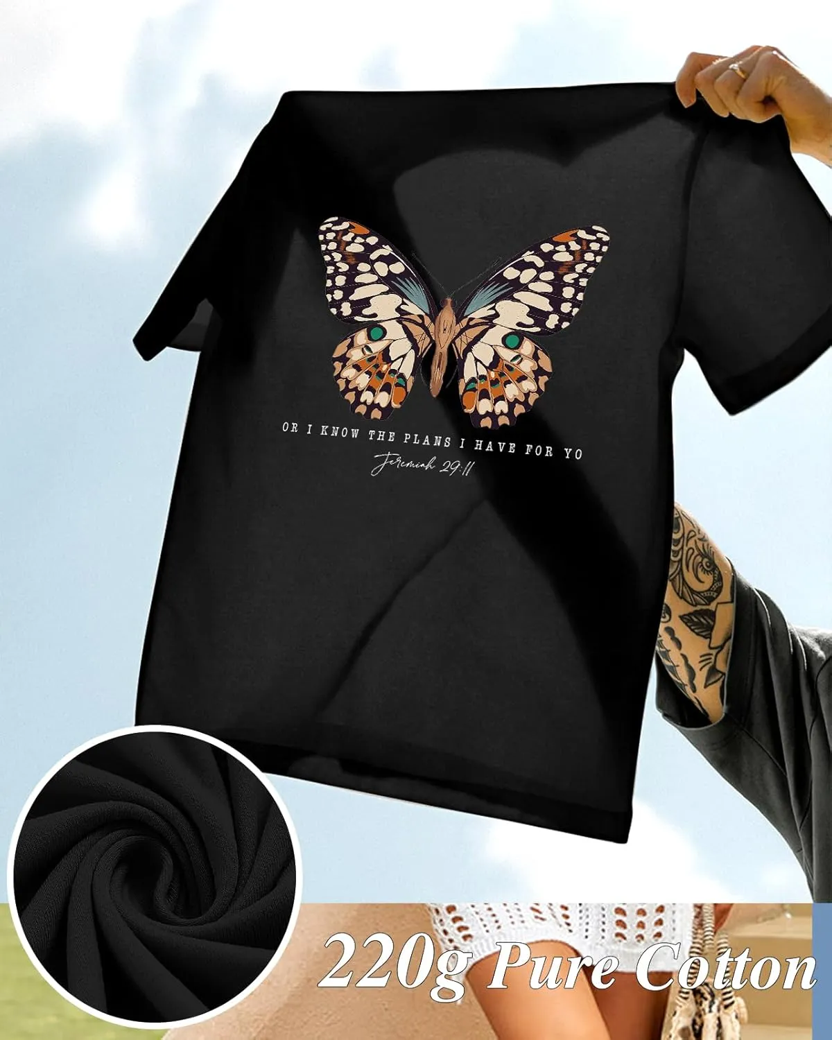 Flafens Oversized Tshirts for Women - Graphic T Shirt Loose Tees Crewneck Sleeve Top Cute Fashion Summer Pattern Print Tops
