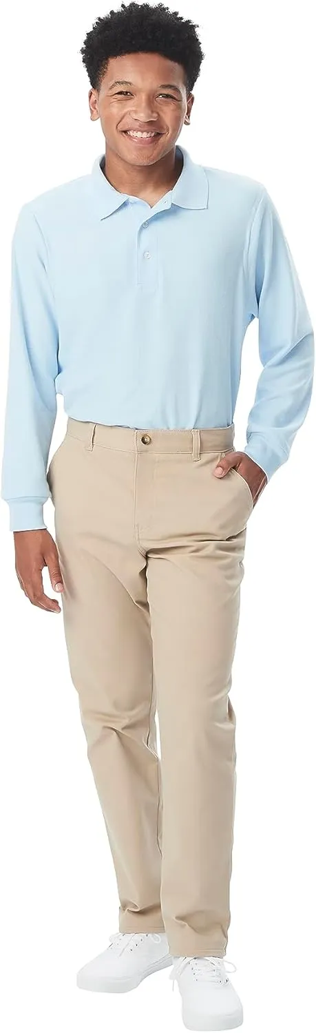 French Toast Men's Straight Fit Stretch Twill Chino Pant