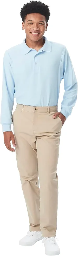 French Toast Men's Straight Fit Stretch Twill Chino Pant