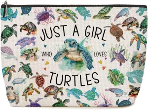 Funny Sea Turtle Gifts For Women Sea Turtle Makeup Bag Animal Lover Gifts Nurse Day Graduation Birthday Gifts for Female Teen Girls Sea Turtle Lovers Sister Niece Best Friend Daughter Niece Cousin