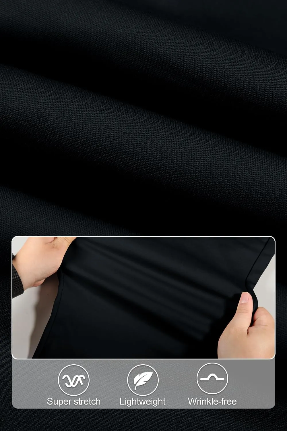 GINGTTO Mens Dress Pants Slim Fit Stretch Formal Pants for Men