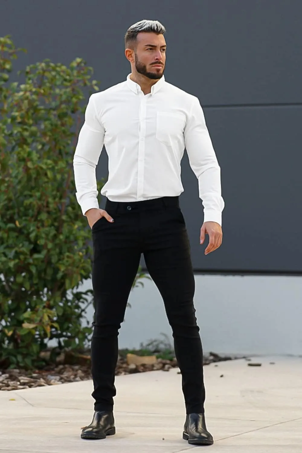 GINGTTO Mens Dress Pants Slim Fit Stretch Formal Pants for Men
