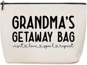 Grandma Gifts Makeup Bag Grandma Birthday Gifts Grandmother Gifts First Grandma Gift Appreciation Gifts for Women Her Granny Mimi Gigi Christmas Retirement Grandmothers Day Gifts Cosmetic Bag