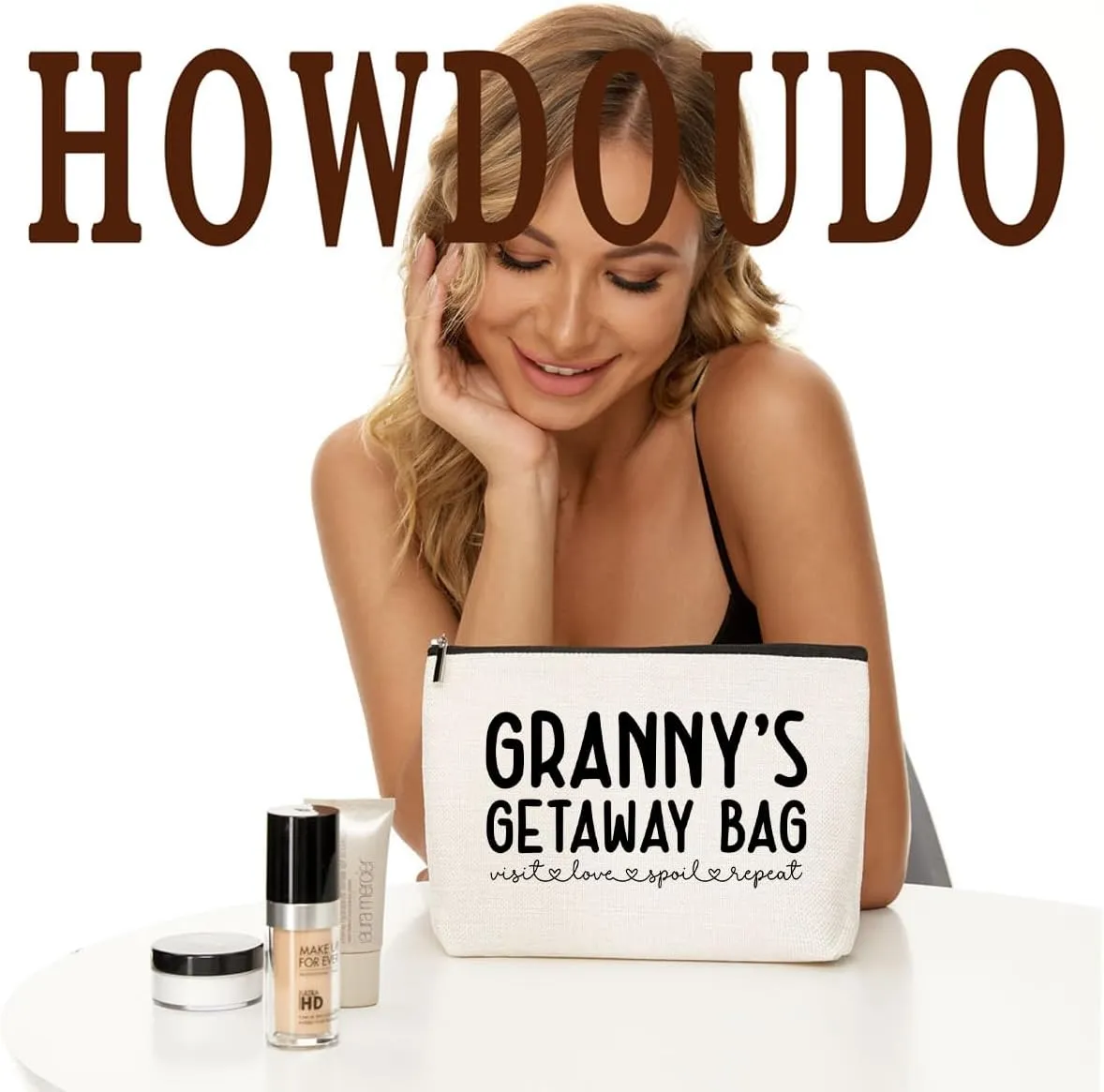 Granny Gifts Grandma Gifts Makeup Bag Grandma Birthday Gifts Grandmother Gifts First Grandma Gift Appreciation Gifts for Women Nanny Mimi Christmas Retirement Grandmothers Day Gifts Cosmetic Bag