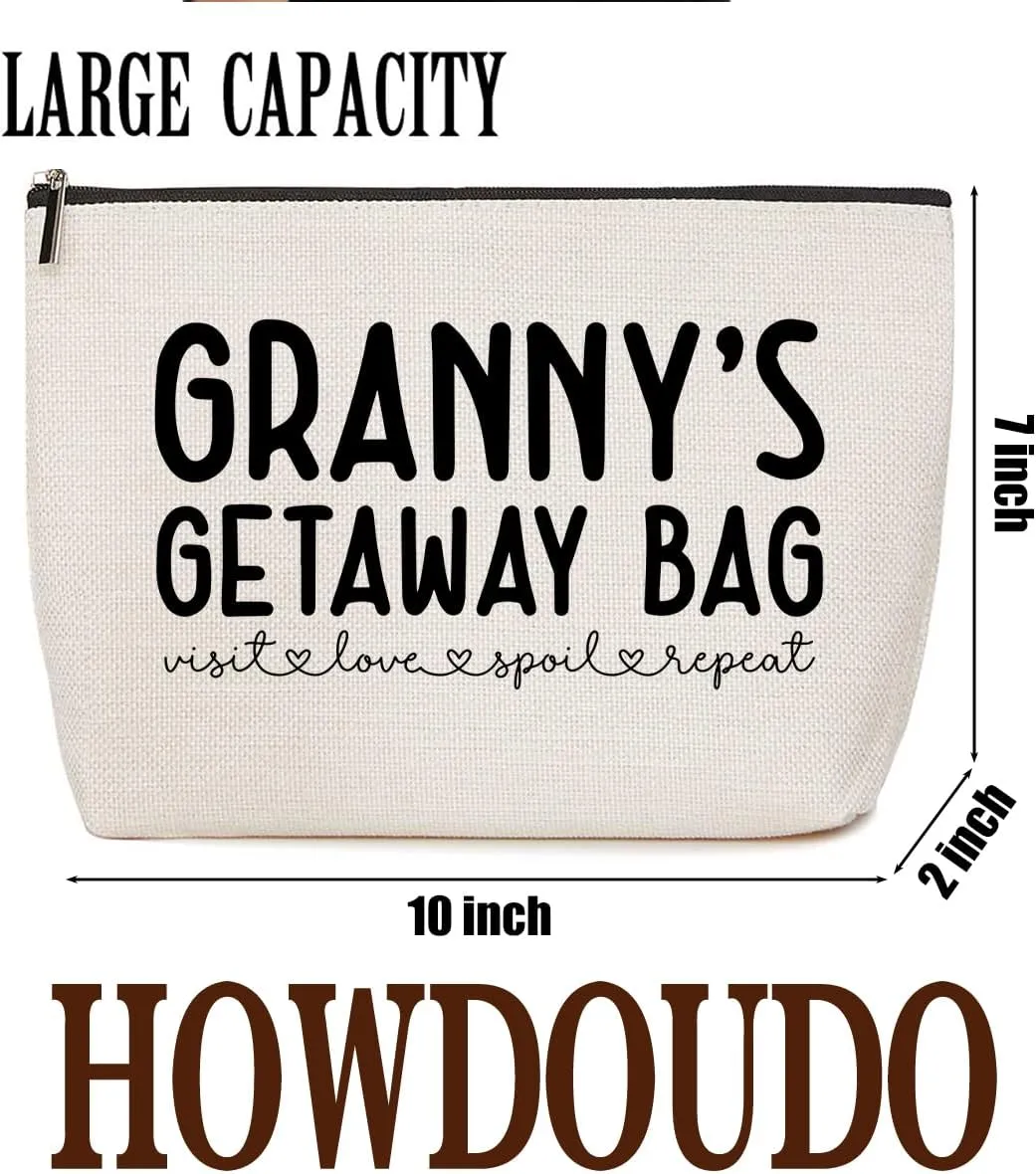 Granny Gifts Grandma Gifts Makeup Bag Grandma Birthday Gifts Grandmother Gifts First Grandma Gift Appreciation Gifts for Women Nanny Mimi Christmas Retirement Grandmothers Day Gifts Cosmetic Bag