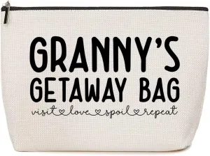 Granny Gifts Grandma Gifts Makeup Bag Grandma Birthday Gifts Grandmother Gifts First Grandma Gift Appreciation Gifts for Women Nanny Mimi Christmas Retirement Grandmothers Day Gifts Cosmetic Bag