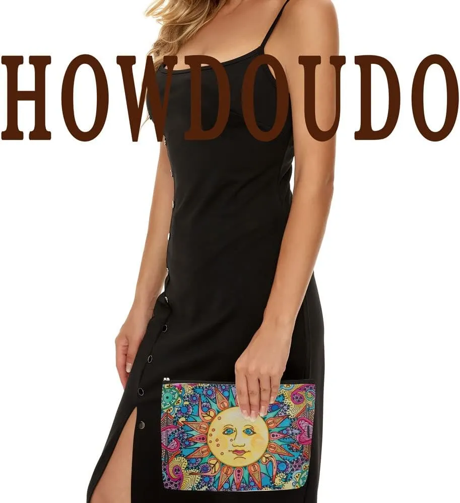 Hippie Gifts for Women Hippie Cosmetic Bag, Hippie Dcor Stuff Beatles Inspired Lyric Peace Sun Hippie Boho Makeup Bag, Cosmetic Bag For Women Makeup Bag with Zipper Pouch Travel Bags Accessories