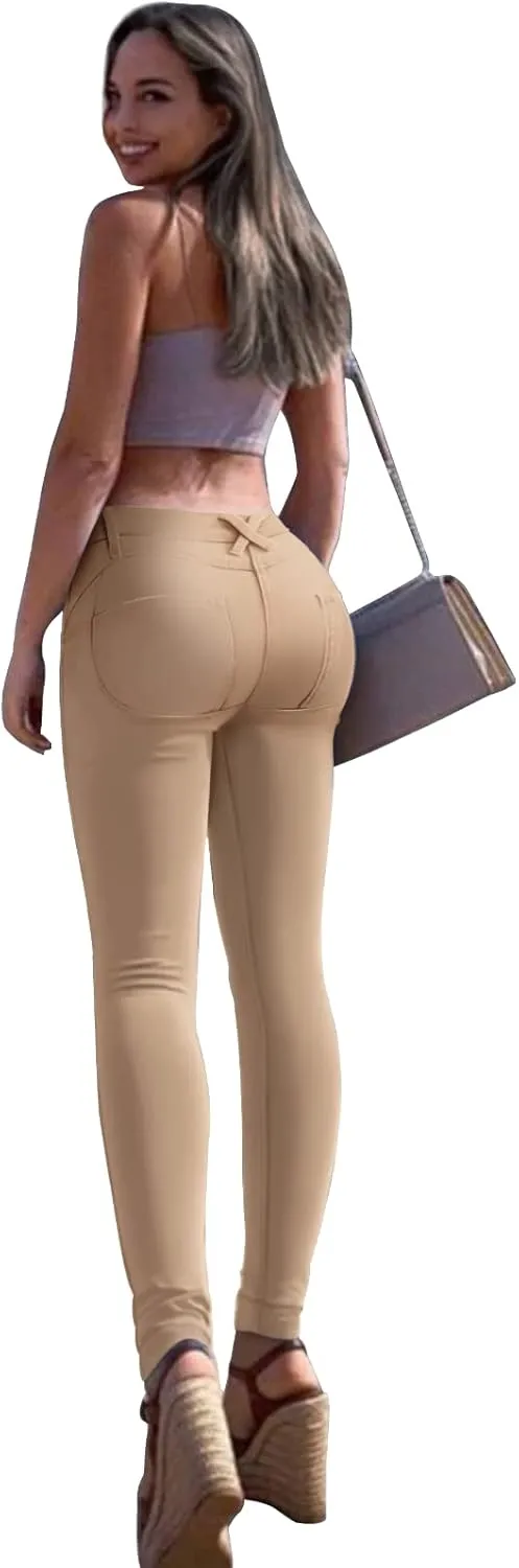 Hybrid & Company Women's Extreme Butt Lift Stretch Denim Jeans