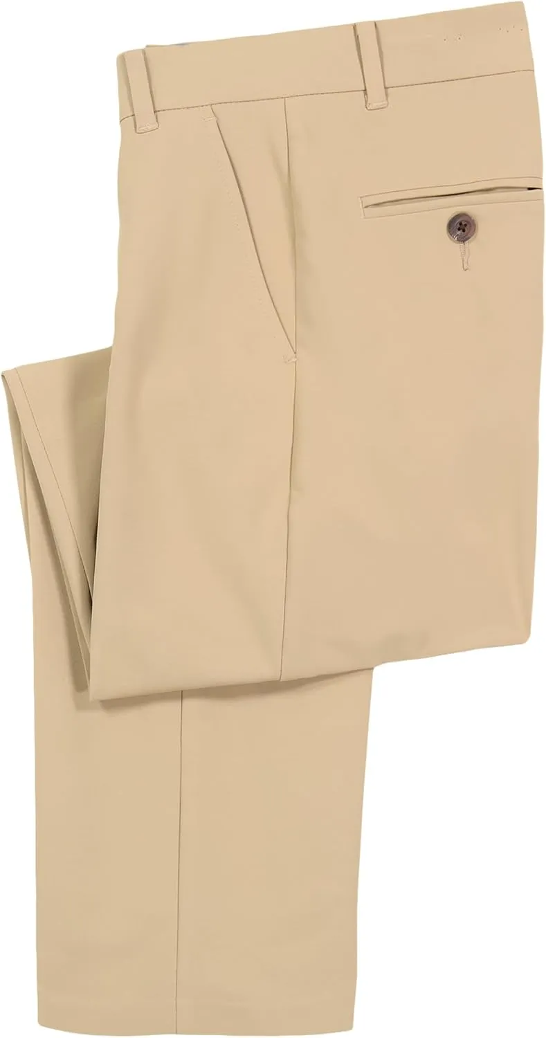 IZOD Boys' Bi-Stretch Flat Front Dress Pant