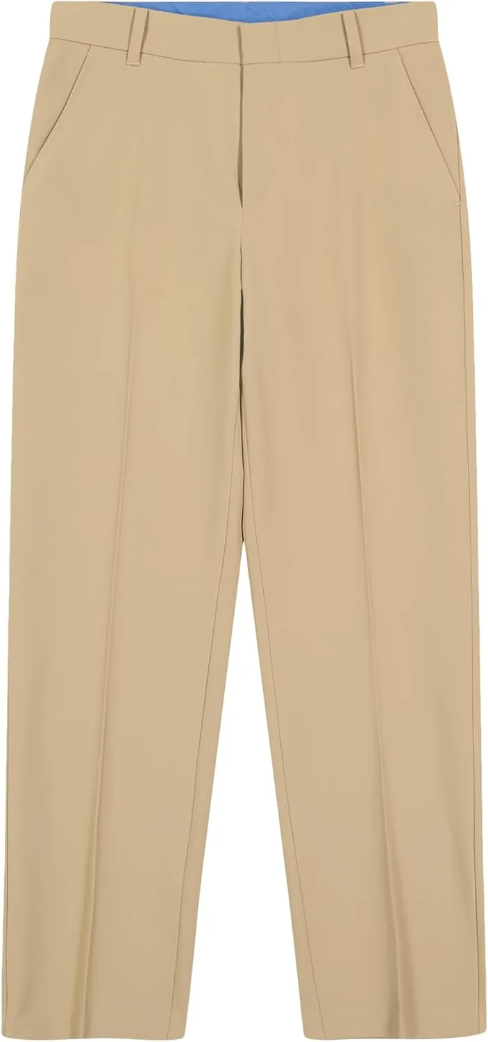 IZOD Boys' Bi-Stretch Flat Front Dress Pant