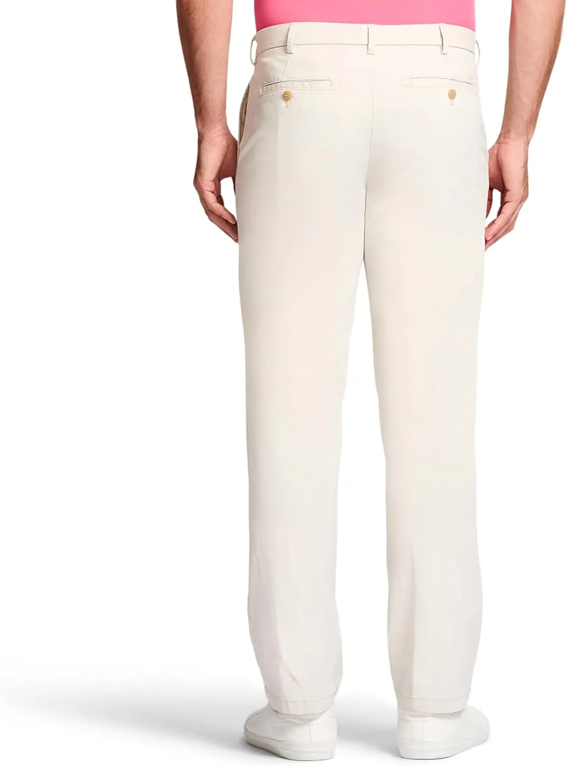 IZOD Men's Saltwater Stretch Flat Front Straight Fit Chino Pant