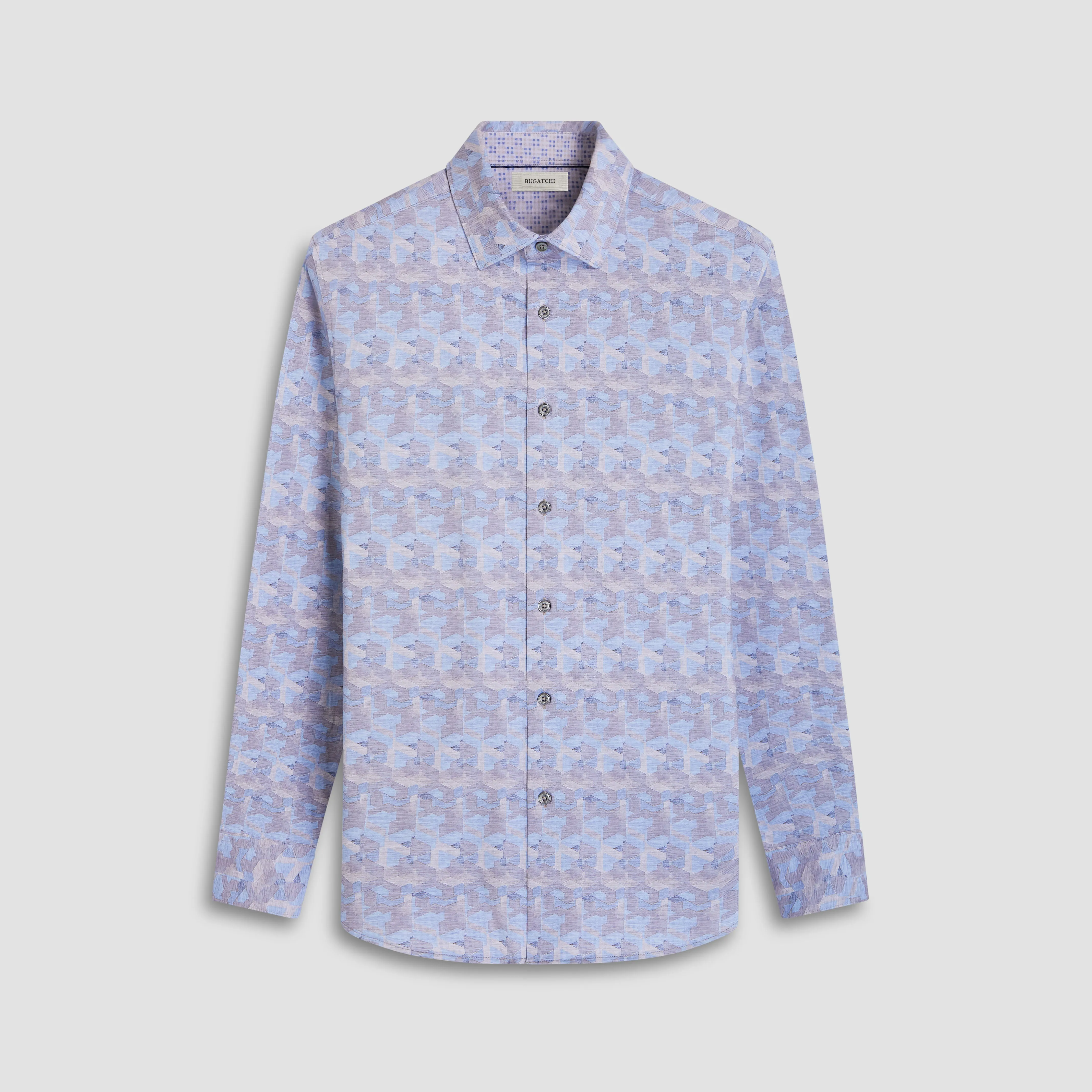 Jimmy Double-Sided Abstract & Check OoohCotton Shirt