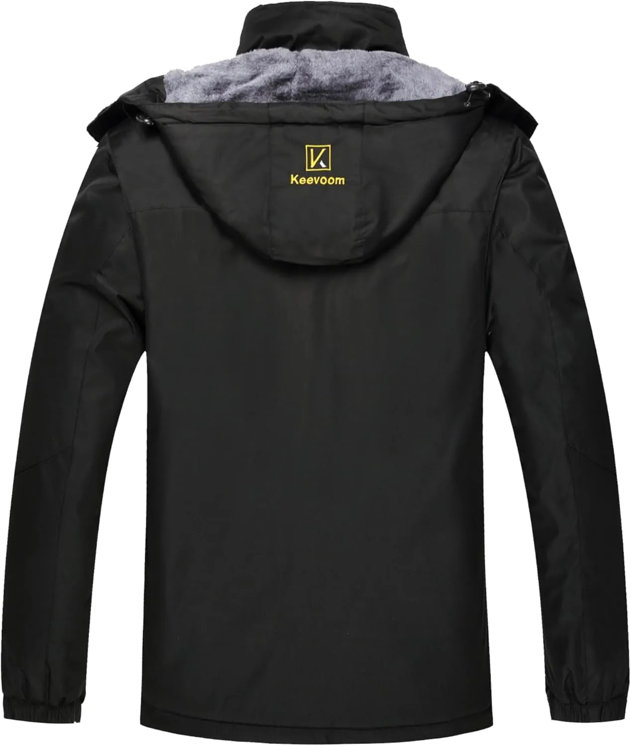 Keevoom Men's Waterproof Ski Jacket Winter Warm Snow Coat Windproof Mountain Raincoat Snowboarding Hooded Jackets for Mens
