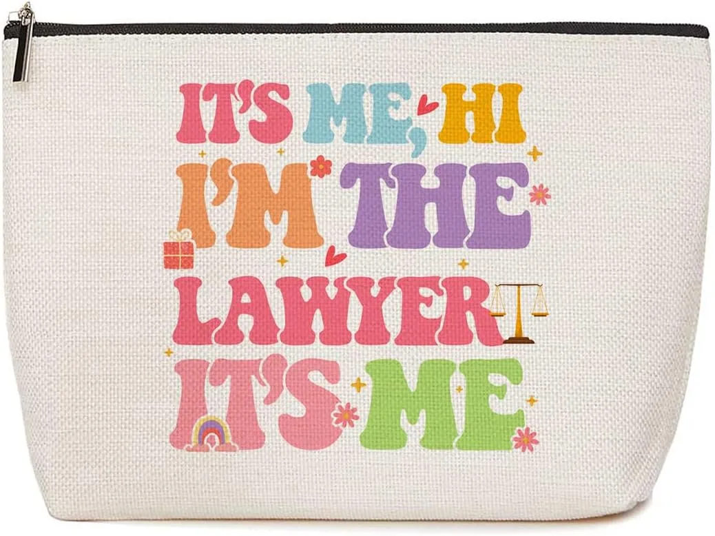 Law School Gifts Makeup Bag Cosmetic Bag Future Lawyer Travel Organizer Toiletry Bag Lawyer Gifts for Women Legal Practitioner Law Student Sisters Attorney Birthday Mother's Day Anniversary Graduation