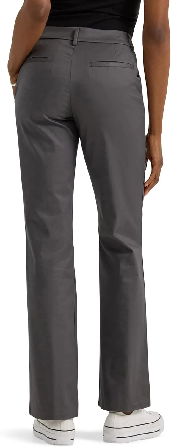Lee Women's Wrinkle Free Mid Rise Bootcut Pant