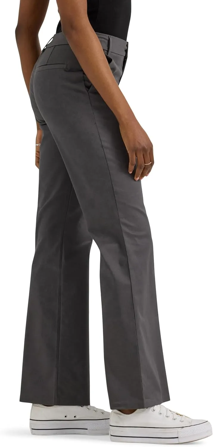 Lee Women's Wrinkle Free Mid Rise Bootcut Pant