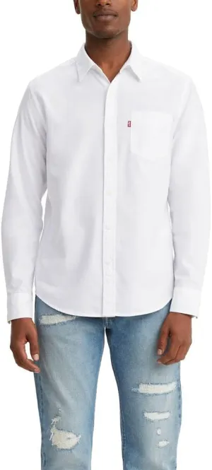 Levi's Men's Classic One Pocket Long Sleeve Button Up Shirt