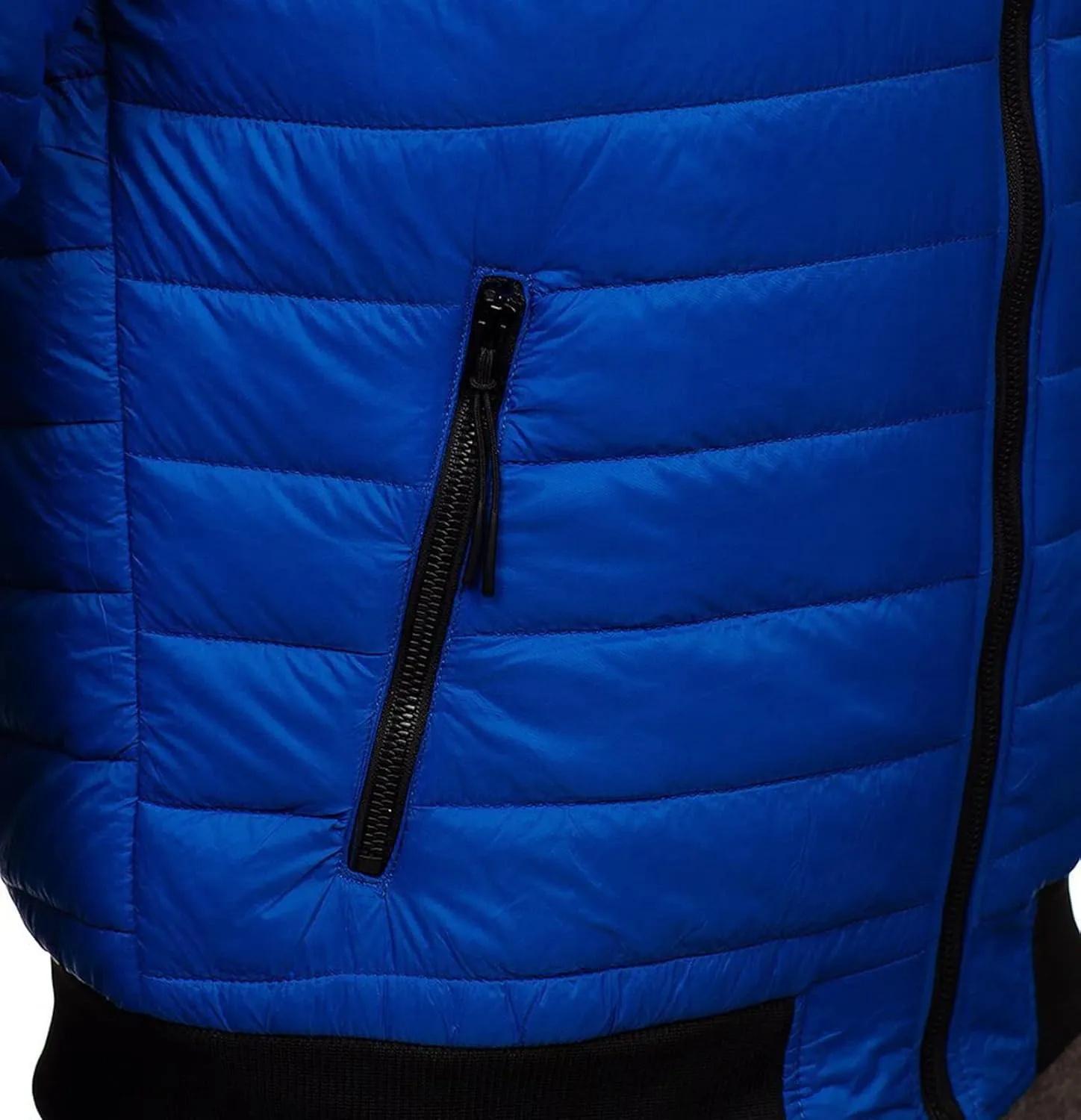 lisenraIn Men Cotton Padded Jacket Lighteight Zip Up Puffer Coat Winter Warm Windproof Outwear with Pockets